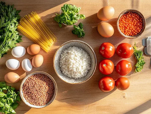 Ingrédients économiques pour repas pas cher, budget serré